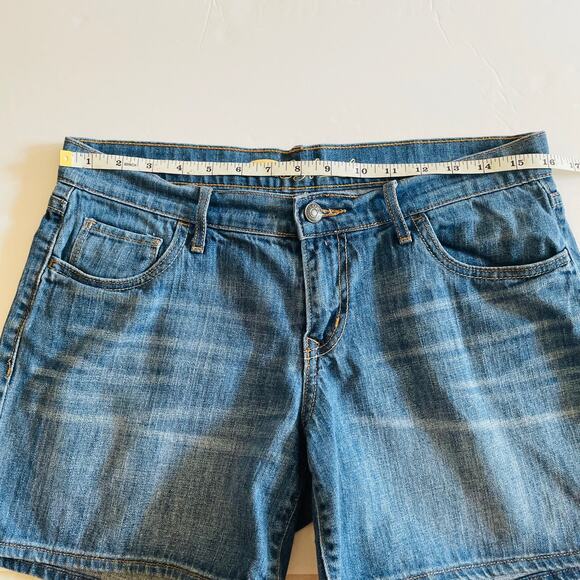 Old Navy Size 4 5" inseam The Boyfriend Denim Jean Short Deep Sea - Picture 7 of 7